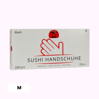 Takori TPE Sushihandschuhe M Schwarz 10x200Stück Karton