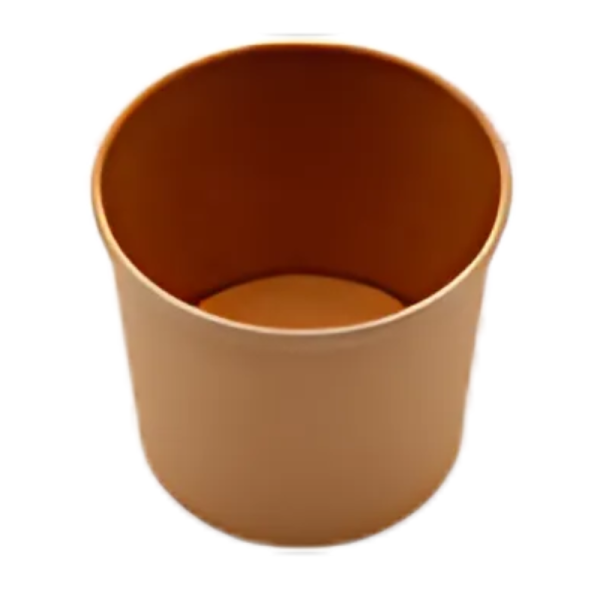 Karton-Suppenbecher 32oz Ø118mm Kraftbraun 500Stück