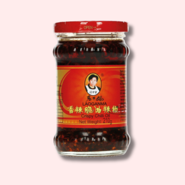 LaoGanMa Crispy Chili Öl mit Röstzwiebeln 210g