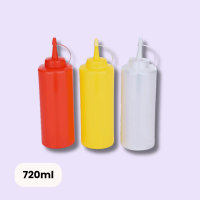 Quetschflasche Gelb/Rot/Weiß 720ml