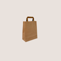 Brown XL Paper Carrying Bags (32+21.5x27 cm) 250 pieces